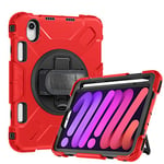 Case for iPad Mini 6 8.3'' 2021, Shockproof Tablet Cover Shoulder 360° Rotatable Stand / Wrist Strap Set All Inclusive Drop Resistant