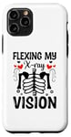 Coque pour iPhone 11 Pro Flexing My X-Ray Vision Radiologiste Radiologiste Rad Tech