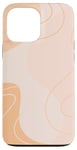 Coque pour iPhone 13 Pro Max Couleur neutre minimaliste marron clair et beige pastel