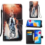 Xiaomi Poco M4 Pro 5G Designer PU Case Cat&Tiger