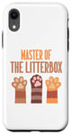 iPhone XR Master of the Litterbox Cat Dad Case