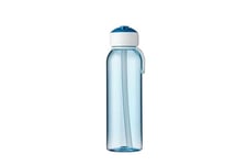 Mepal - Bouteille Flip-Up Campus - Gourde Étanche pour L'école et les Déplacements - Bouteille Transparente - Réutilisable - Sans BPA et Lavable au Lave-vaisselle - 500 ml - Blue