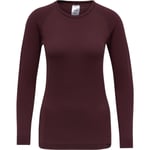 hummel Clea Seamless Langermet Trening T-skjorte Dame - Bordeaux - str. XS