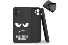 Taperso Coque et étui téléphone mobile noir reno 4 pro emojii