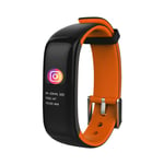 Bracelet Connect¿¿ P1 Plus",¿¿Cran Couleur 0.96 "",Capteur D'activit¿¿ Physique,Avec Suivi De La Fr¿¿Quence Cardiaque/Tension Art¿¿Rielle,"¿¿Tanche Ip67 - Type Orange