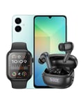 Samsung Galaxy A06 4GB 128GB 4G (Brand New) + Smart Watch (Y23) + TWS Earbuds (EQ5) (Bundle Deal)