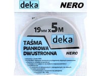 Deka Dubbelsidig Skumtejp Nero Black 19Mm*5M