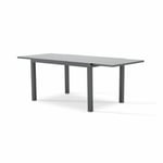 Table de jardin en aluminium gris anthracite 215/135x90 cm - Tokyo