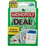 Hasbro Games Monopoly Card Game, nopeatempoinen korttipeli 2-5 pelaajalle, perheystävällinen ja sopii yli 8-vuotiaille