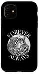 iPhone 11 forever always - skeleton couple eternal lover Twin Flame Case