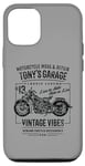 Coque pour iPhone 12/12 Pro Tony's Garage Design moto pour le nom Tony