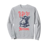 Cute Penguin To Do List Nothing Summer Vacation Sweatshirt