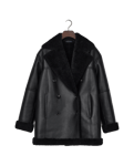 Lexington Daniella Faux Shearling Coat Svart