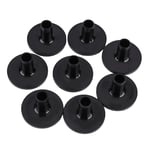 8 Plastic Black Drum Cymbal Sleeves for Musical Instruments Accessory UK