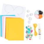 Mini DIY Kit Papirdekorasjoner, kartong med pynt, 1 sett