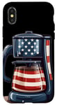 iPhone X/XS Funny coffee maker in American style Case