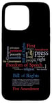 Coque pour iPhone 15 Pro Max Premier amendement Liberté d'expression Liberté de la presse