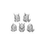 Ork Warrior Heads (10 stk) Green Stuff World - DakkaDakka