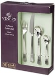 Viners Grace 16 Piece 18/10 Silver Stainless Steel Cutlery Set