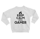 Sweatshirt Enfant Keep Calm I'm A Gamer Parodie Métier Job Jeux Vidéo