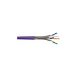 Câble Ethernet catégorie 7 s/ftp CAE Multimedia Connect, Violet, 250m lszh Sans terminaison lszh ( Prix pour Bobine de 250 Mètres )