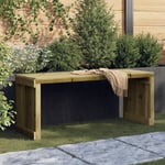 Torana - Banc de jardin extensible 212,5x40,5x45 cm bois de pin imprégné