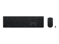 Lenovo Professional - Ensemble clavier et souris - sans fil - Bluetooth, 2.4 GHz - Italien - commutateur : Scissor-Switch - gris - boîtier marron - CRU