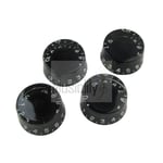 Musiclily 4Pcs Plastic Speed Control Knob For Les Paul Guitar Black New