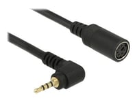 Navilock - Gps-Kabel - 6-Pin Din Hona Till 4-Pin Mikrokontakt Hane Vinklad - 52 Cm - Svart