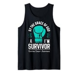 By The Grace Of God I'm A Survivor Ovarian Cancer Awarenes Tank Top