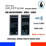 GENUINE BATTERY SAMSUNG EB-BG850BBE GALAXY ALPHA  SM-G850 SERIES  1860mAh NFC