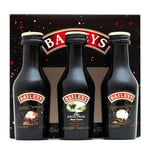 Baileys Gift Set - Original Irish Cream Liqueur, Espresso Creme, Salted Caramel x3 Alcohol Miniatures 5cl Bottles - Christmas Alcohol Gift Sets for Women, Men, Stocking, Secret Santa and Mum Gifts