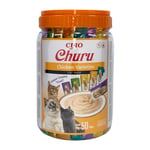 INABA Churu - Friandises pour Chats en Purée Variétés de Poulet - Délicieux Snacks pour Félins - Texture Lisse et Onctueuse - Nourriture pour Chats - 50 Tubes x 14g