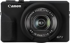 Étui de protection en silicone souple pour appareil photo numérique Canon PowerShot G7X Mark III - Noir.[G1101]