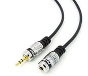 AKORD 3.5mm to 3.5mm Gold-Plated Connectors Headphone Extension Cable (2 Metre)