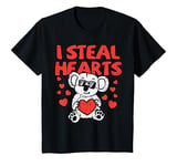 Youth I Steal Hearts Koala Cool Baby Girl Valentines Day Kids Gift T-Shirt