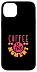 Coque pour iPhone 14 Plus Café en grains de caféine Lover Tasse à café Barista