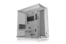 Thermaltake Core P3 Pro Snow E-ATX Tempered Glass Mid Tower Gaming Computer Chassis, Open Frame Panoramic Viewing, Glass Wall-Mount, Rotatable PCI-E Slots, CA-1G4-00M6WN-09