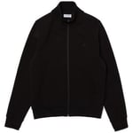 Sweat-shirt Lacoste  SWEATSHIRT ZIPPÉ UNI NOIR À COL MONTANT