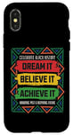 Coque pour iPhone X/XS Mois de l'histoire des Noirs - pour les Américains aux racines africaines