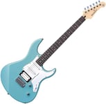 Yamaha Pacifica 112V electric guitar for beginners and advanced players, with 2 online lessons with a Yamaha Music School teacher, in Sonic Blue