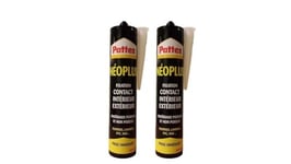 PATTEX Néoplus Colle de Fixation type néoprène - Tous matériaux, intérieur et extérieur, prise immédiate -Cartouche 390g (Lot de 2)