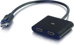 Hub Mst Mini Displayport 1.2 Vers Dual Hdmi 4K Dual Monitor, Transport Multi-Stream Mini Dp (Mst)