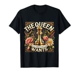 M456 Chess Chessmen Chessboxing Queen Chess Player Gifts T-Shirt