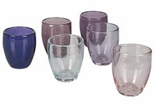 Villa d'Este Home Tivoli 5910821 Acapulco Lot de 6 verres à eau en pâte de verre soufflé 300 ml