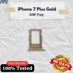 For Apple iPhone 7 Plus Replacement Sim Card Tray Holder Gold Premium Quality UK