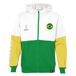 Brazil, Official Fifa 2022 Overhead Hoodie Hooded Sweatshirt, Men's 13-15 Years