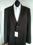 Paul Smith Mainline Dark Brown Mens Wool & Cashmere SB Overcoat Size 44 (BNWT)