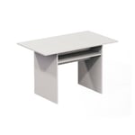 Console extensible lavande, Table à manger avec ouverture pliante, Console polyvalente extensible, 120x70h75 cm, Blanc