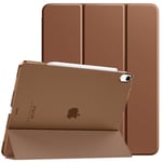 TiMOVO Coque pour iPad Air 13 Pouces M2 2024, Étui Fine avec Support pour iPad Air 13 Pouces, Support Touch ID, Étui Auto Sommeil/Réveil avec Dos Translucide pour iPad Air 13, Noix Brun